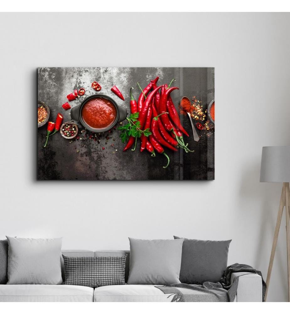 Dekoratives Gemälde aus gehärtetem Glas, mehrfarbig, 100 % HÄRTETES GLAS