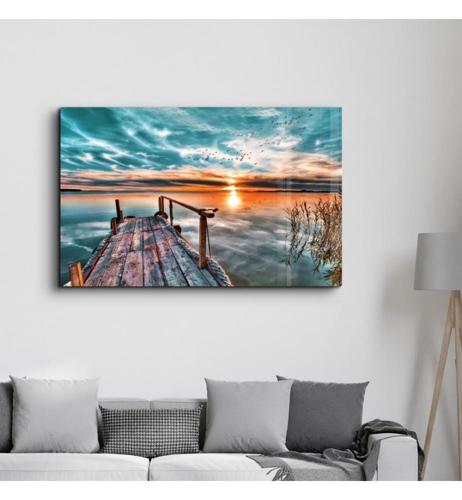 Dekoratives Gemälde aus gehärtetem Glas, mehrfarbig, 100 % HÄRTETES GLAS
