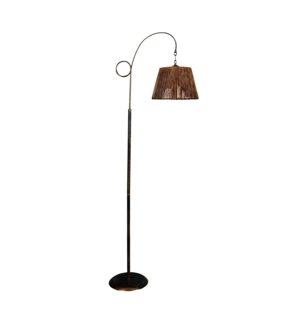 Lampadaire, Noir, Rose Gold, Corps en métal