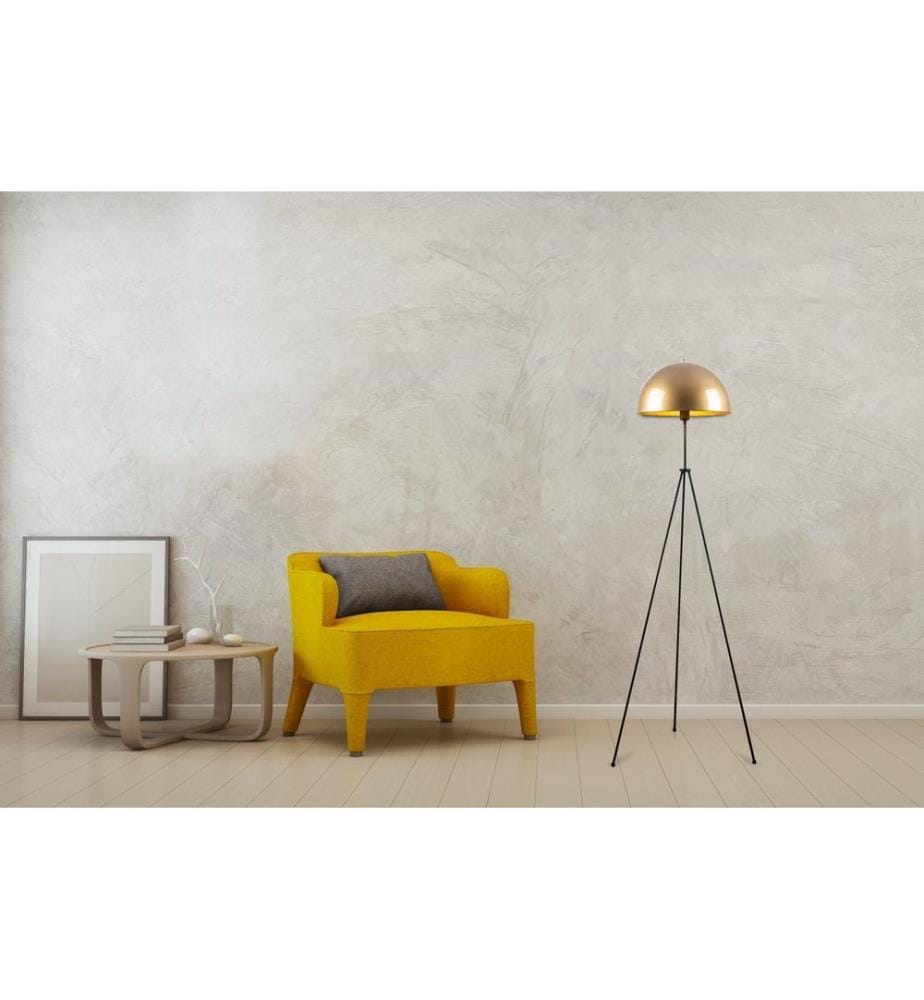Or, Noir, Lampadaire, 50 X 50 cm, Corps Métallique