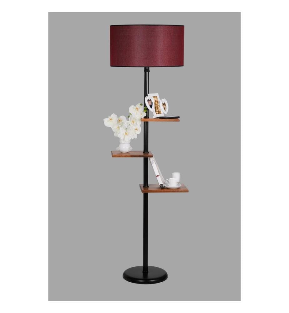 Schwarz,Claret,Red, Stehlampen, Metallkörper