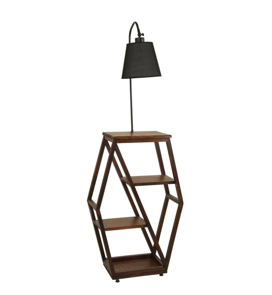 Noir, Lampadaire, 38 X 25 cm, Corps Métallique