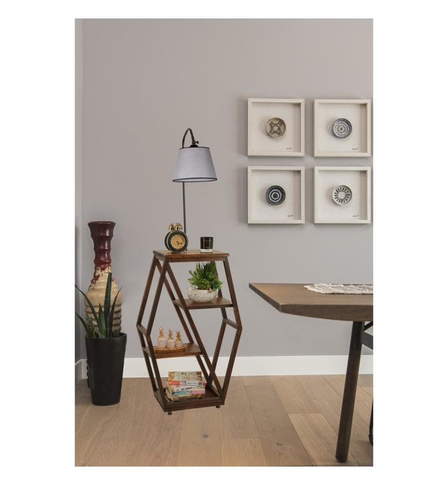 Gris, Lampadaire, 38 X 25 cm, Corps Métallique