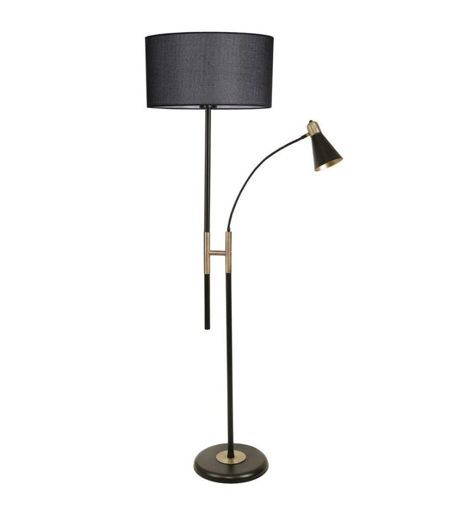 Noir, Lampadaire, Corps Métalliques