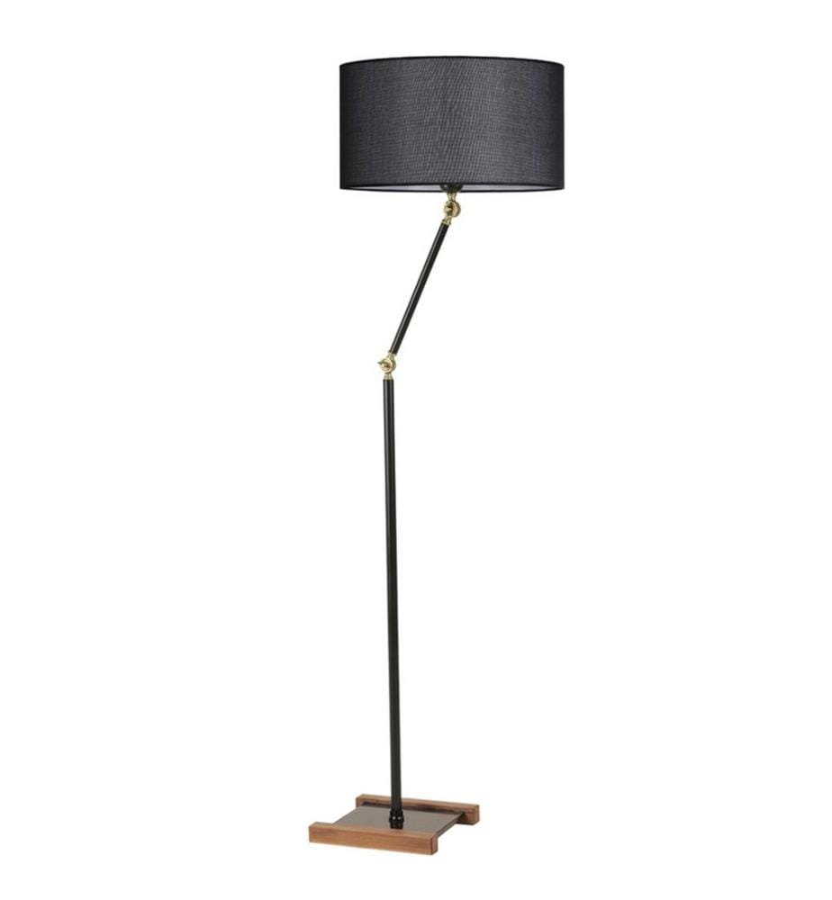 Noir, Lampadaire, 25 X 25 cm, Corps Métallique