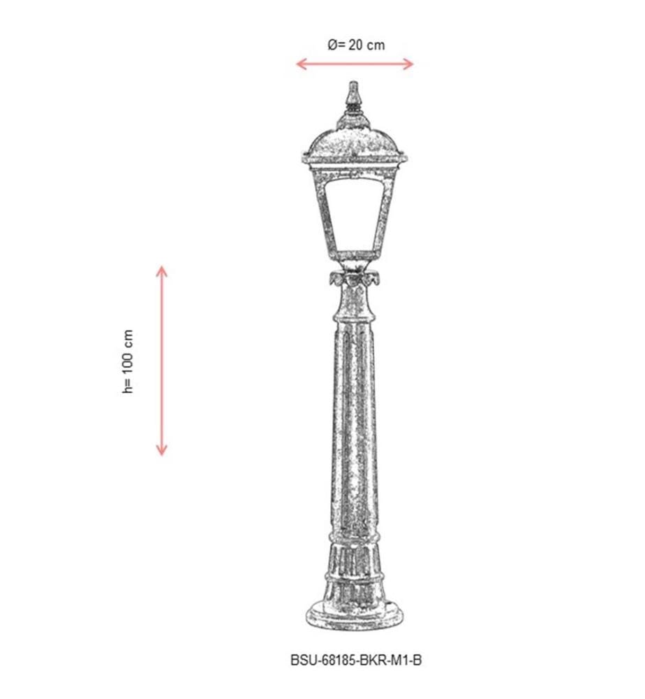 Marron, Lampadaire, ABS Borden