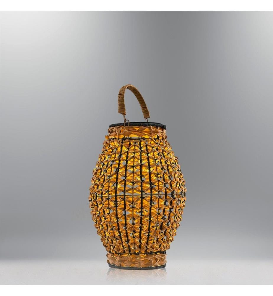 Lampada da terra, Rovere, Solare Wicker