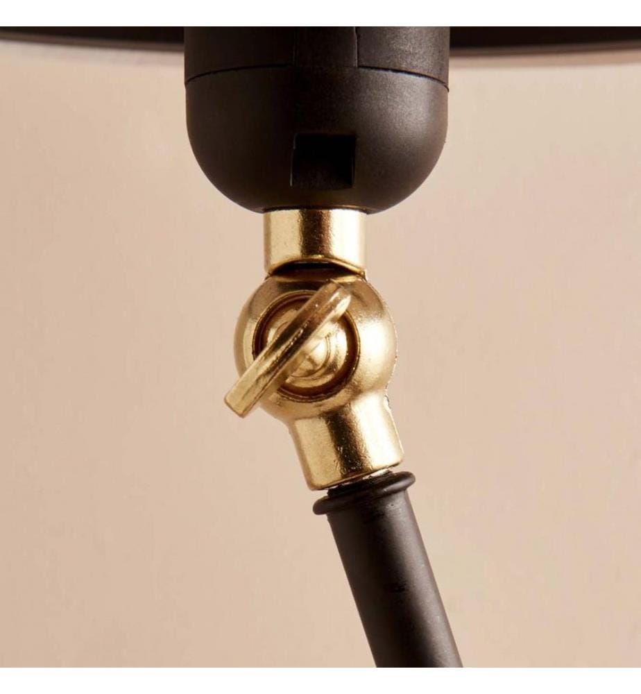 Stehlampe, schwarz, 100 % PVC, Rahmen: 100 % METALL