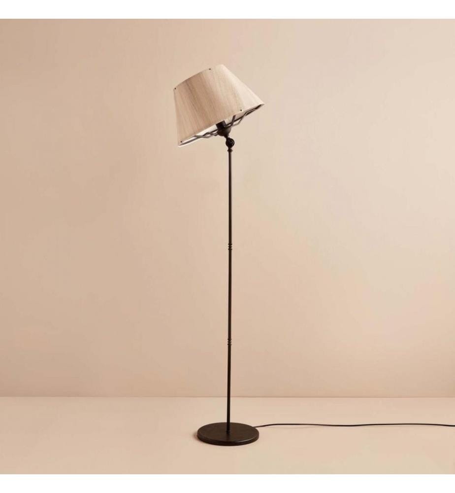 Stehleuchte, Creme, Schwarz, 100 % PVC, Gestell: 100 % METALL