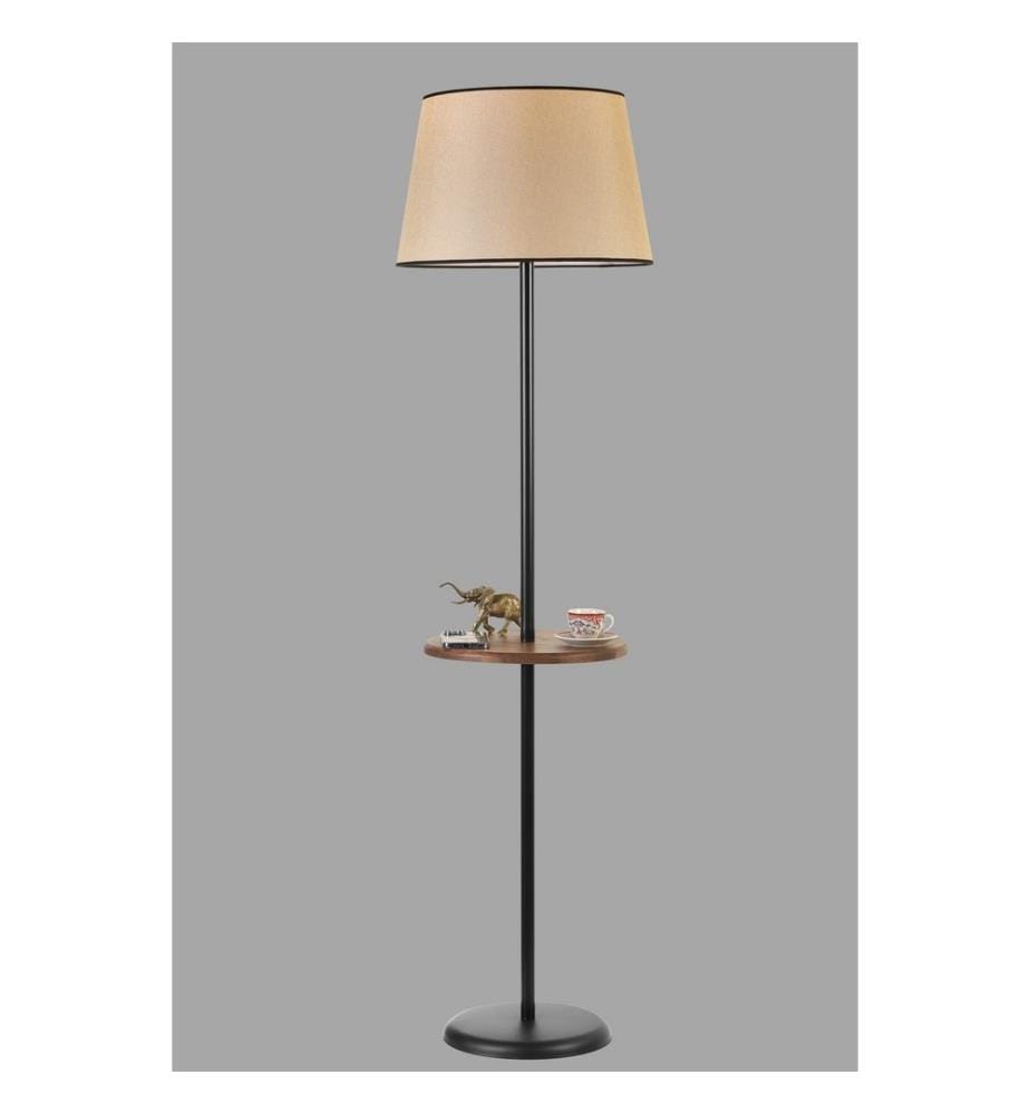 Lampada da terra, Nero, Vimini, Corpo in metallo