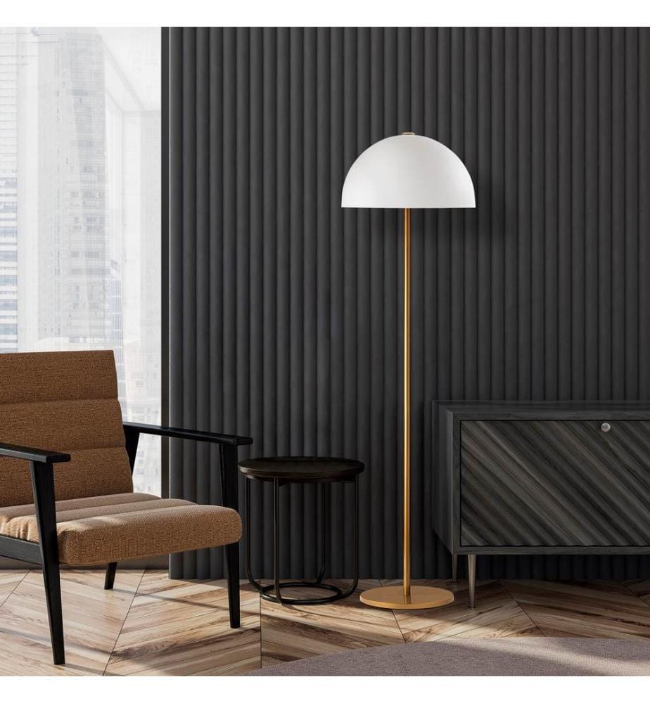 Or, Lampadaire, 40 X 40 X 154 cm, Corps Métallique