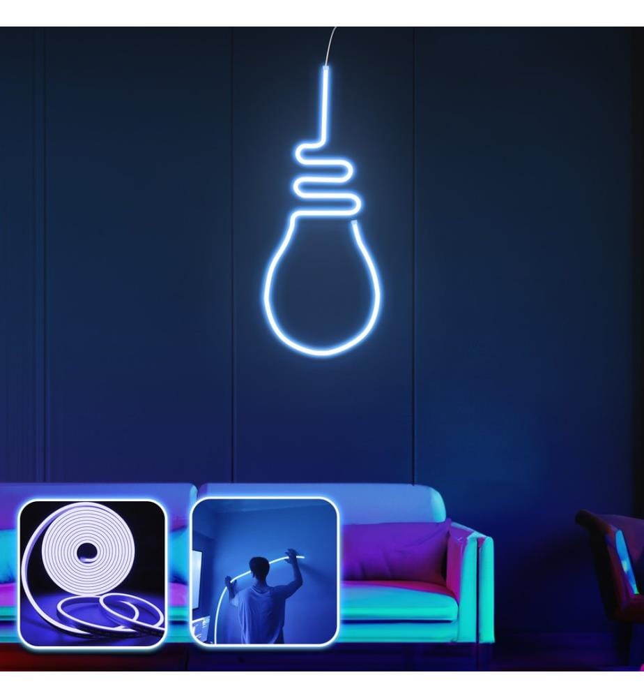 Decorative Wall Led Lighting, Blue, Flexible Neon Strips