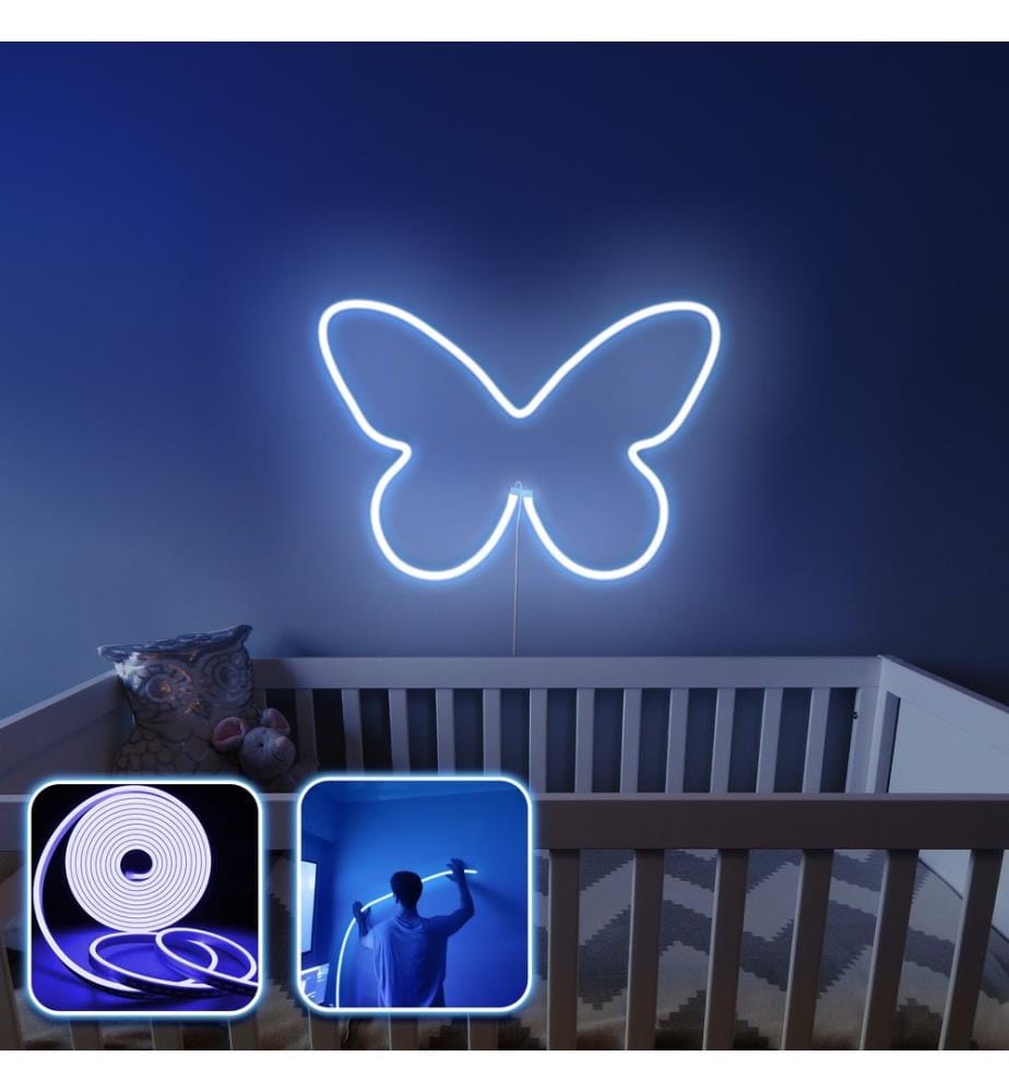 Decorative Wall Led Lighting, Blue, Flexible Neon Strips