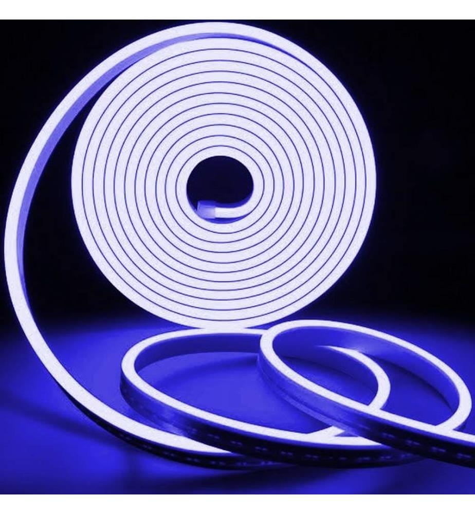 Eclairage mural décoratif à LED, bleu, bandes néon flexibles