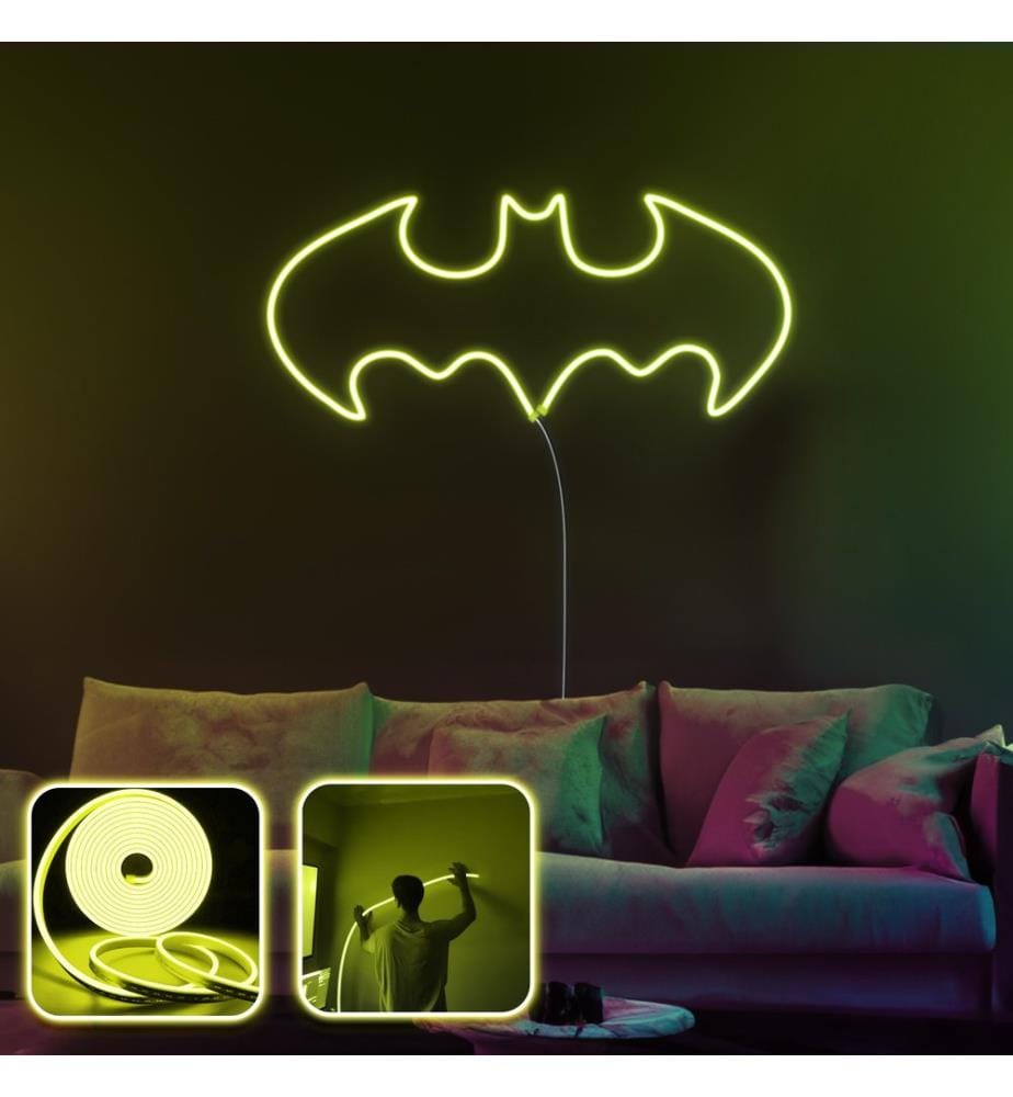 Dekorative LED-Wandbeleuchtung, Gelb, flexible Neonstreifen