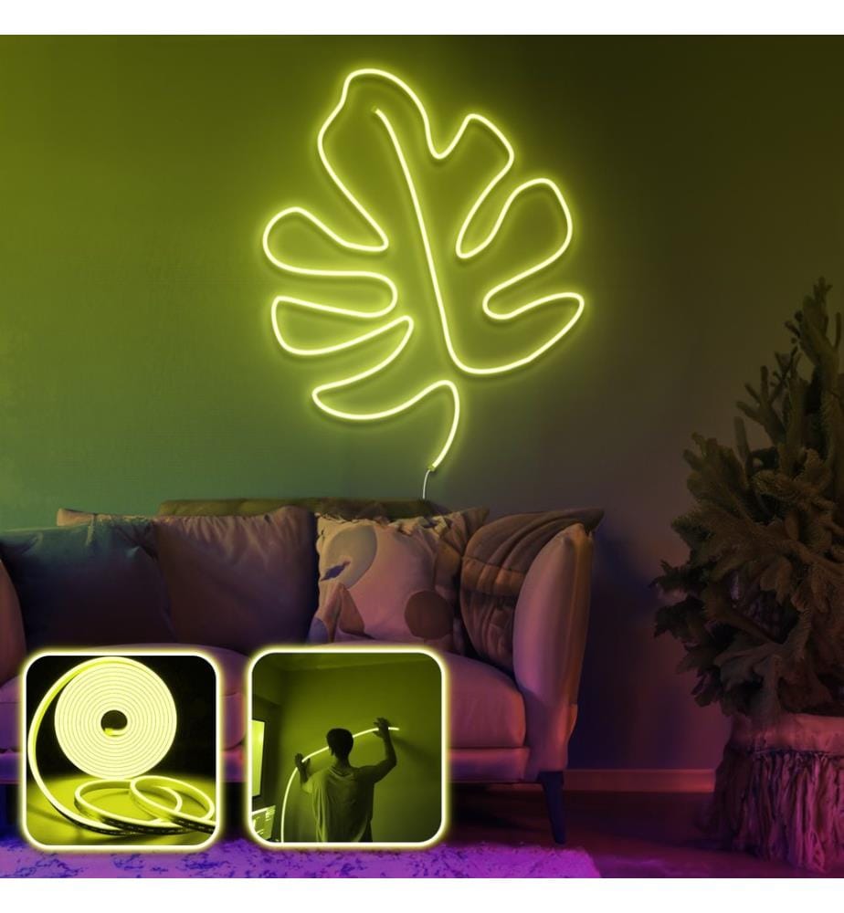 Dekorative LED-Wandbeleuchtung, Gelb, flexible Neonstreifen