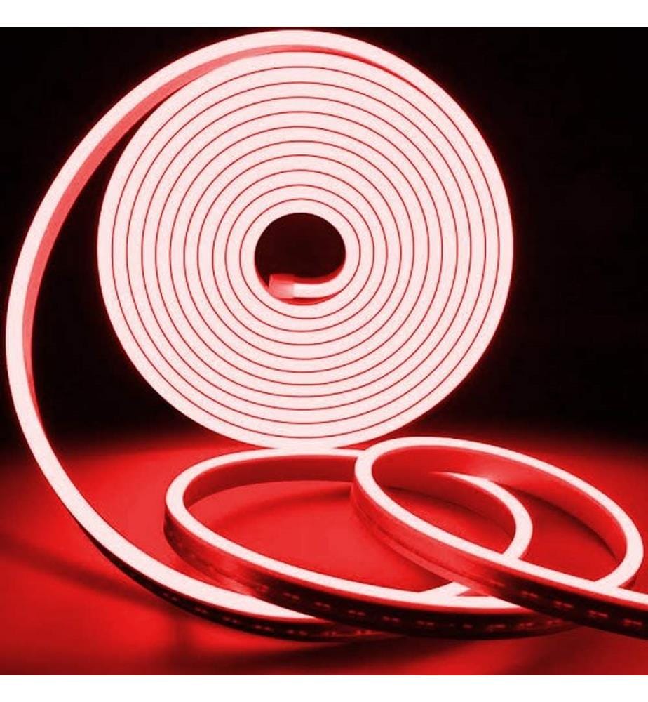 Eclairage mural décoratif à LED, rouge, bandes néon flexibles