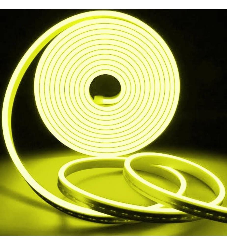 Eclairage mural décoratif à LED, jaune, bandes néon flexibles
