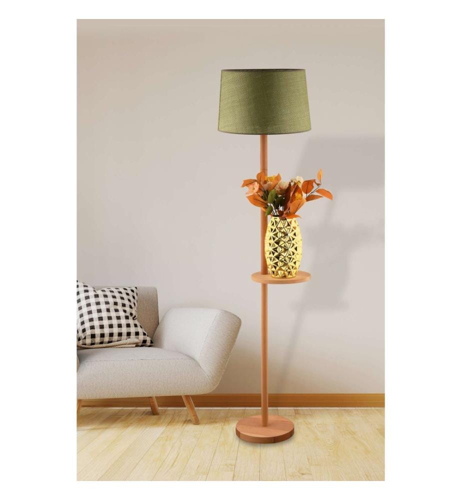 Lampadaire, Vert, Chêne, BOIS
