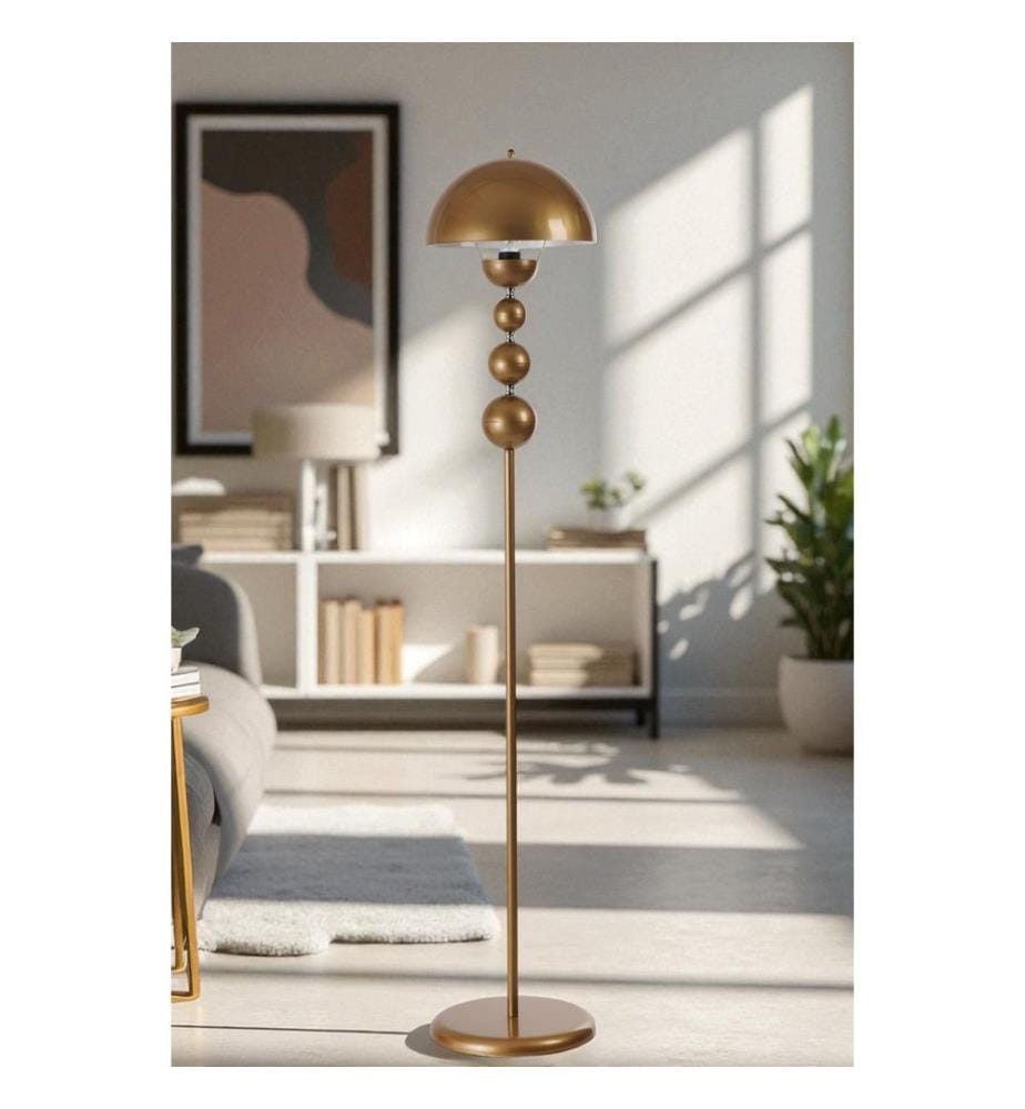 Lampadaire, or, boîtier métallique
