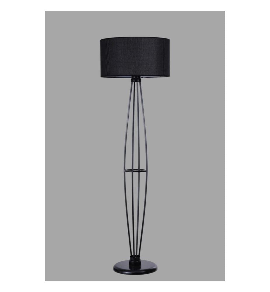 Lampadaire, noir, corps en métal