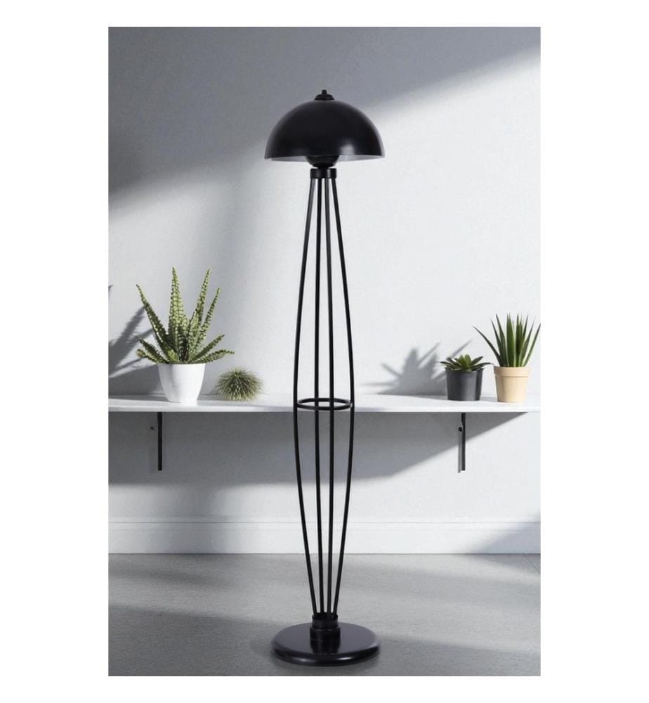 Stehlampe, schwarz, Metallkorpus
