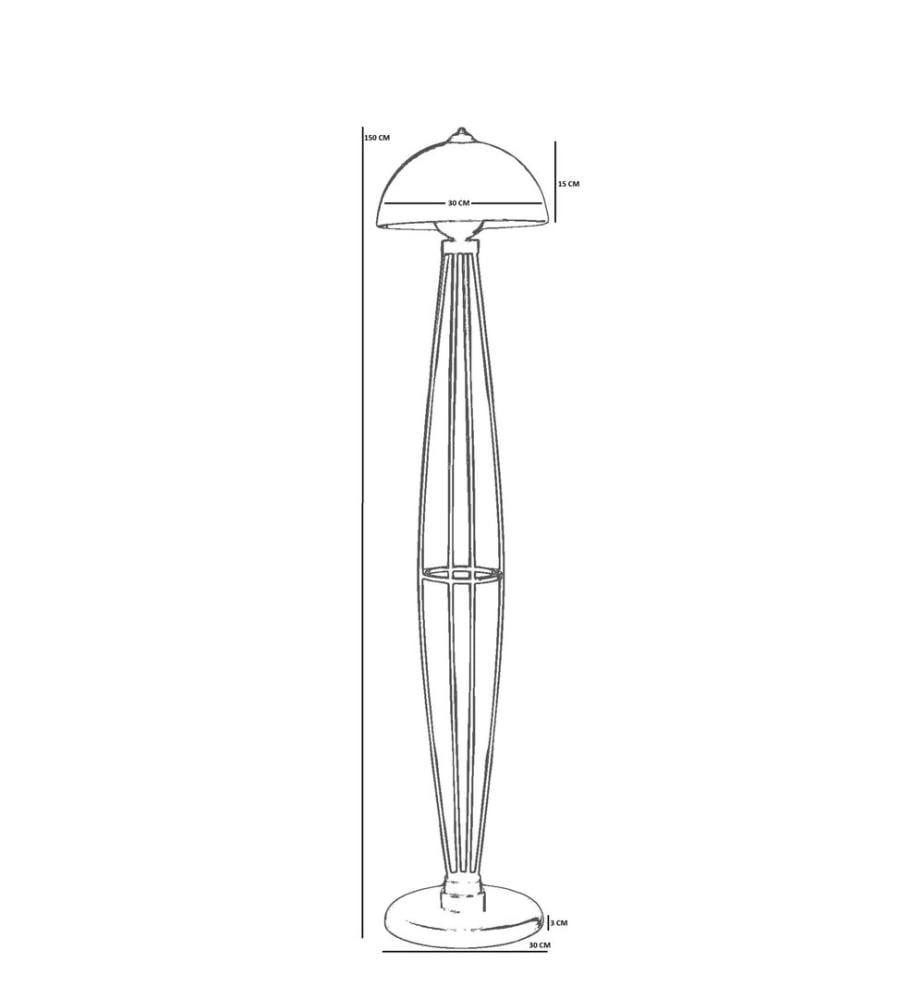Stehlampe, schwarz, Metallkorpus
