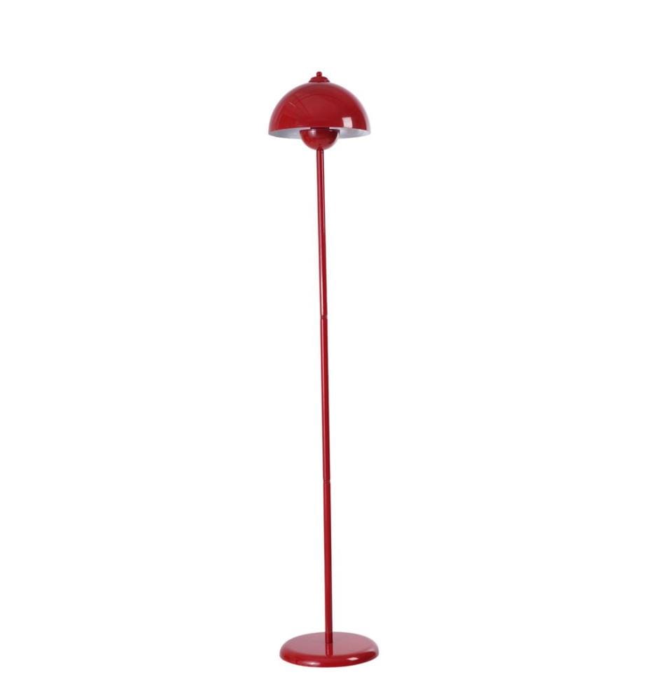 Stehlampe, rot, Metallkorpus