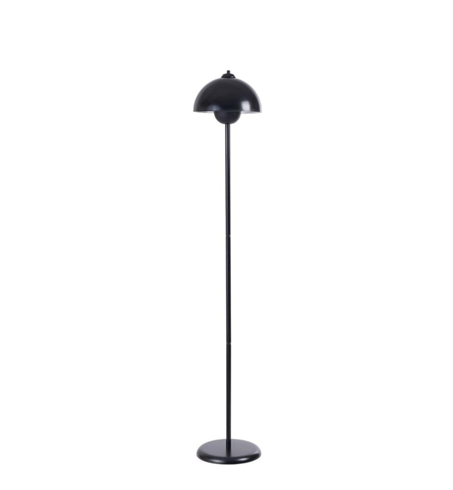 Lampadaire, noir, corps en métal