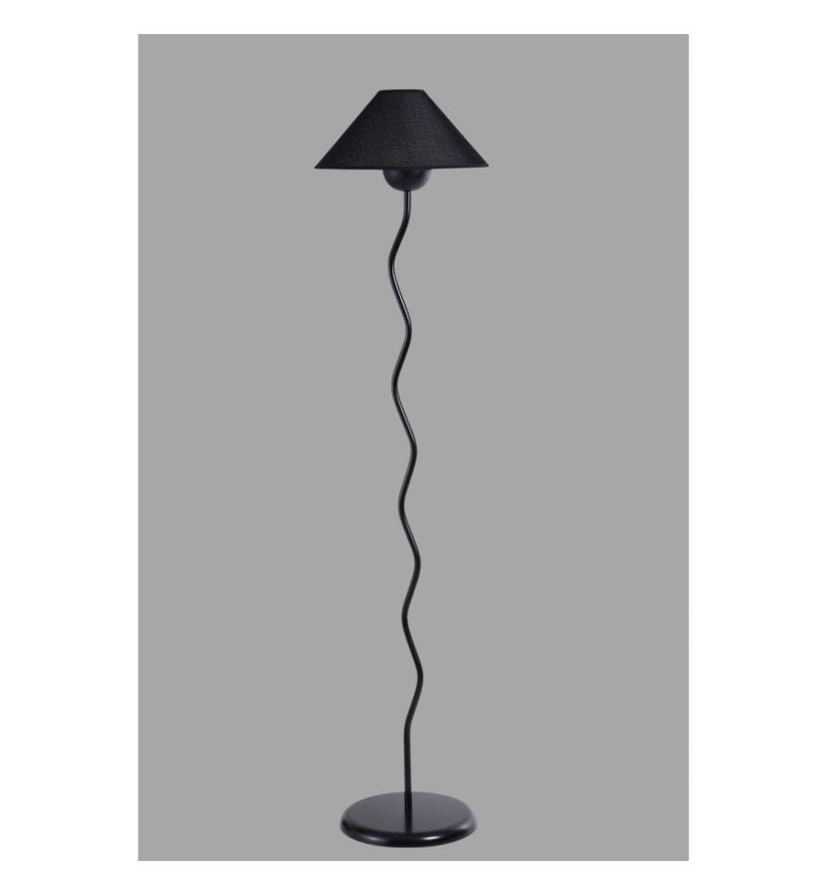 Stehlampe, schwarz, Metallkorpus