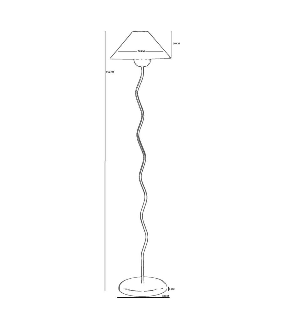 Lampadaire, orange, boîtier métallique