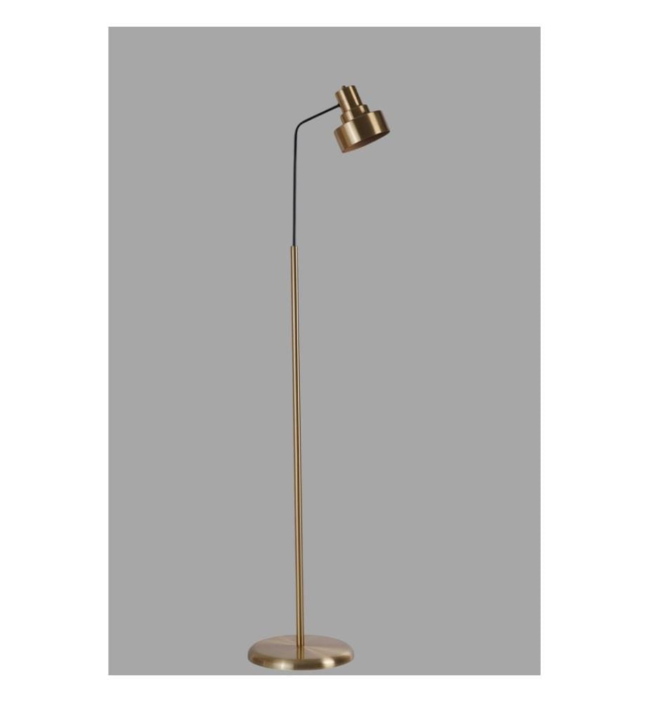 Lampadaire, or, noir, corps en métal