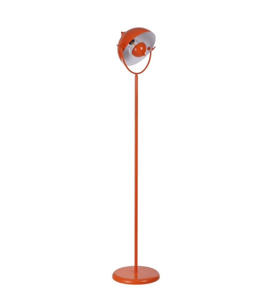 Lampadaire, orange, boîtier métallique