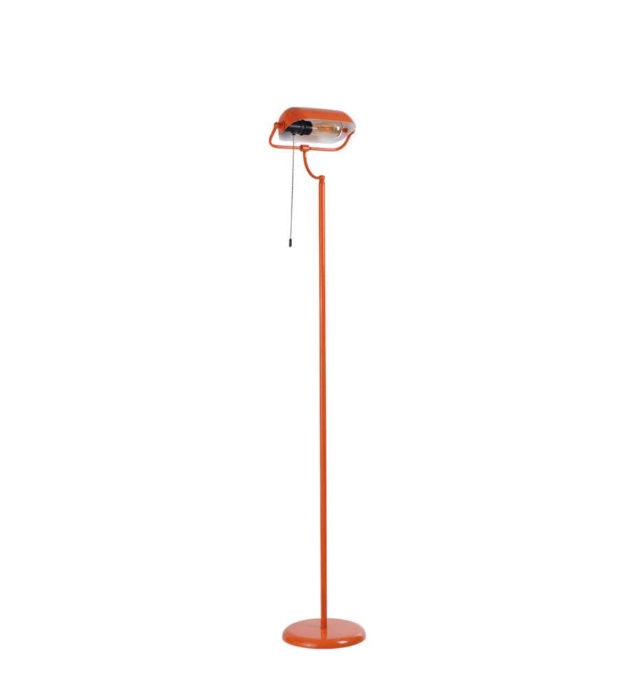 Lampadaire, orange, boîtier métallique