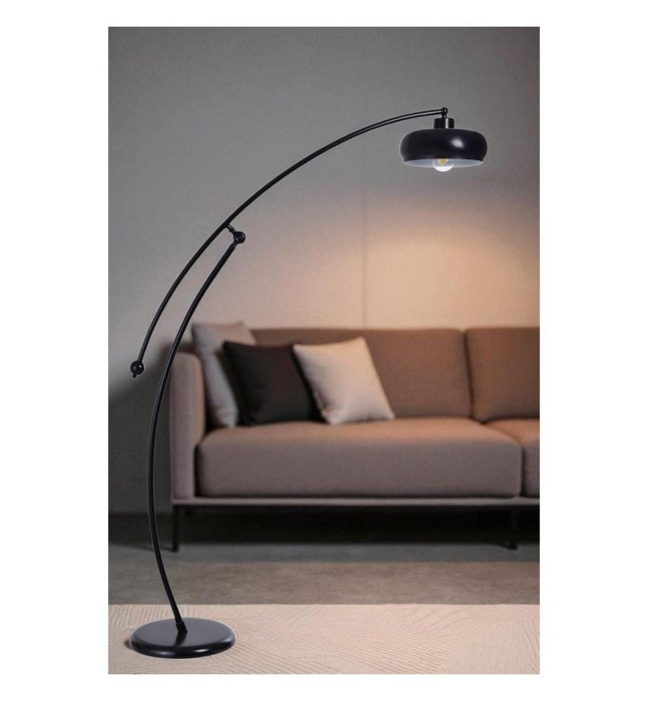 Stehlampe, schwarz, Metallkorpus