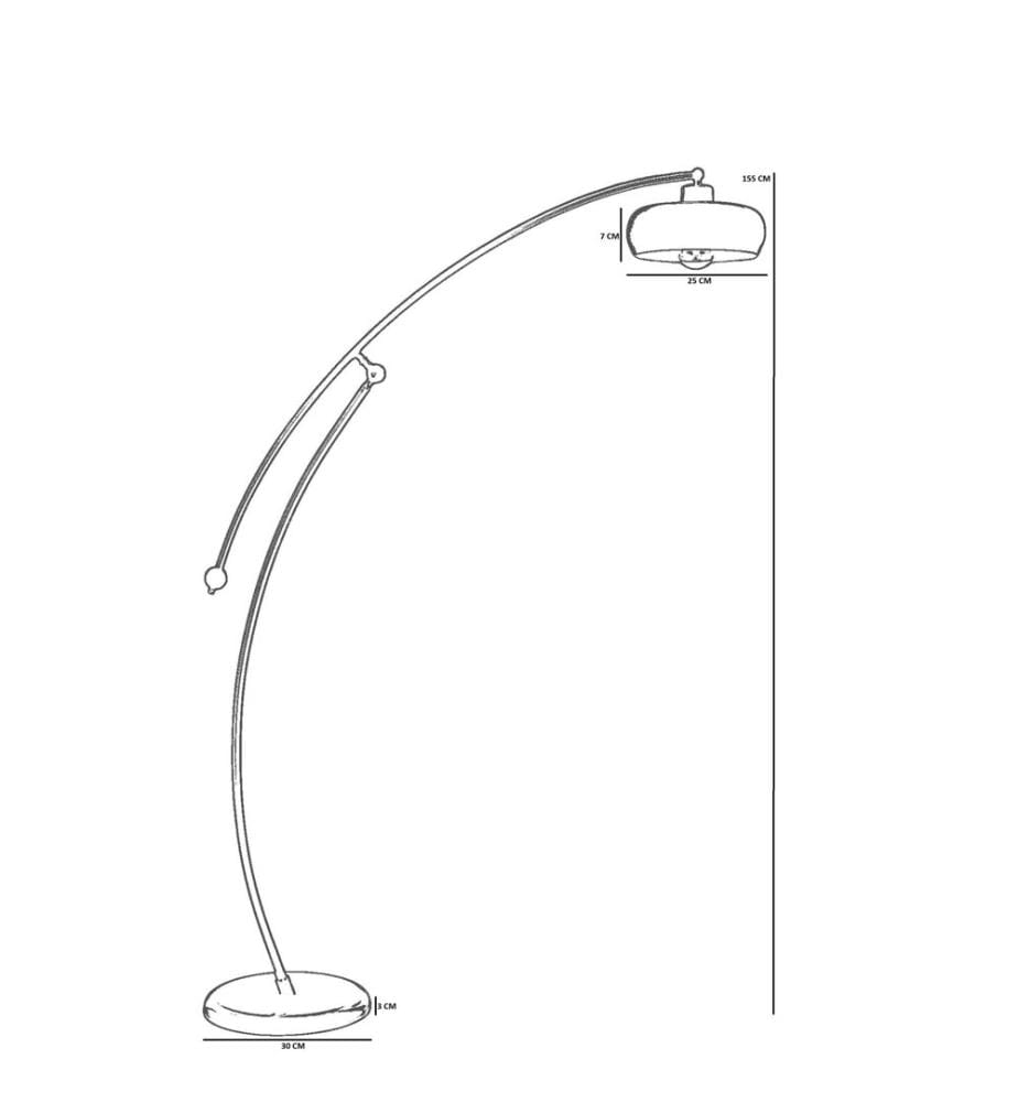 Stehlampe, schwarz, Metallkorpus