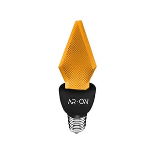 Lampadina a LED, nera, materiale: acrilico e plastica