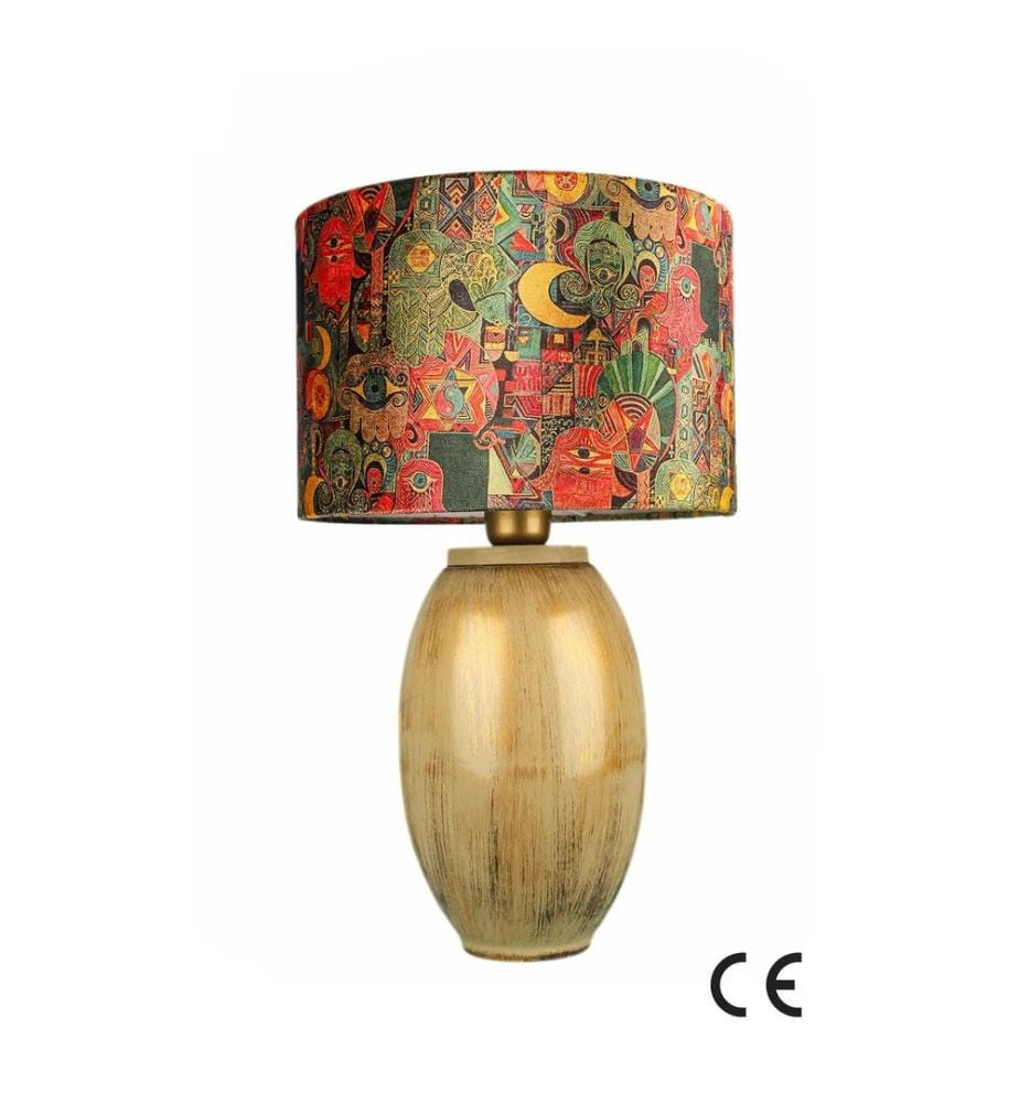 Table Lamp, Multicolor, CERAMIC BODY