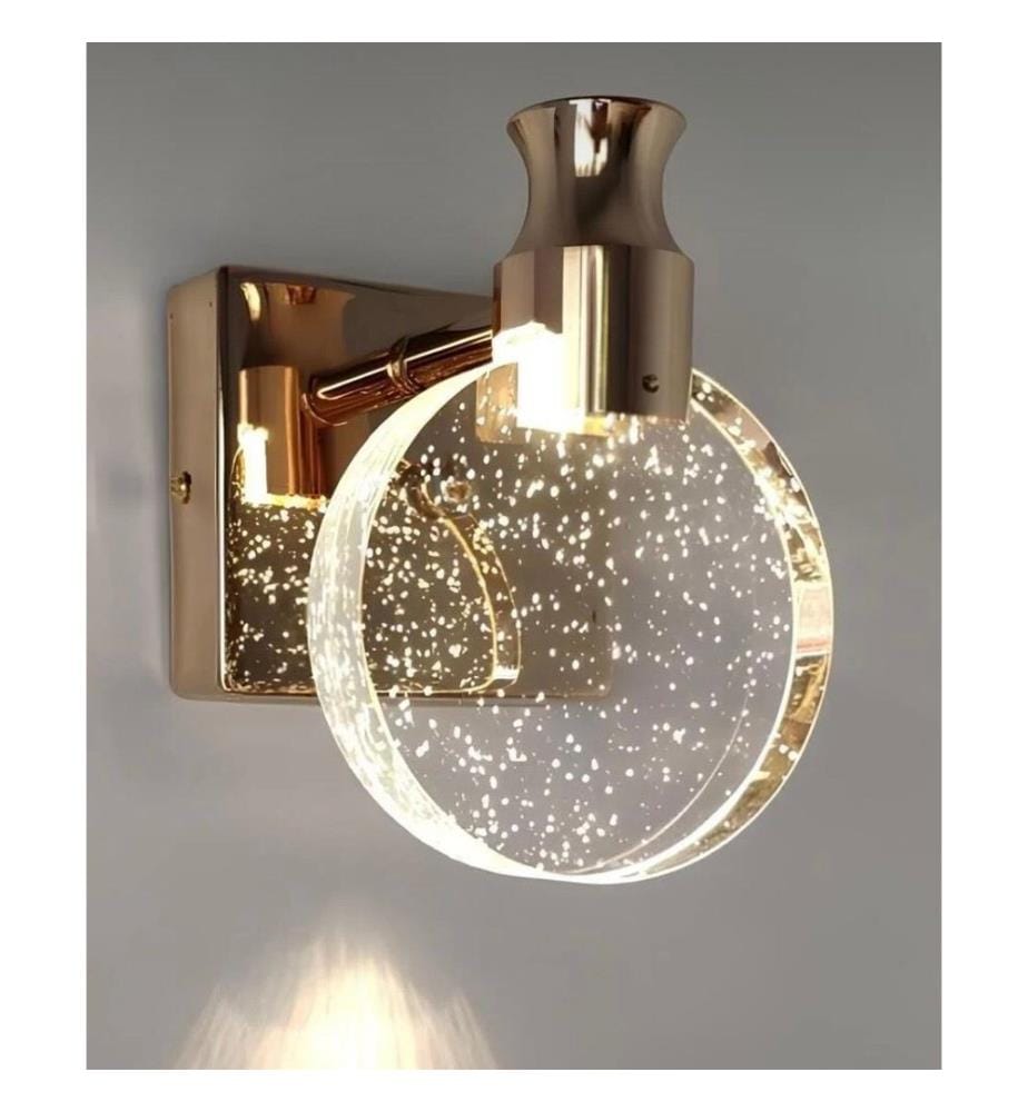 Wall Lamp, Vintage, Transparent, METAL BODY