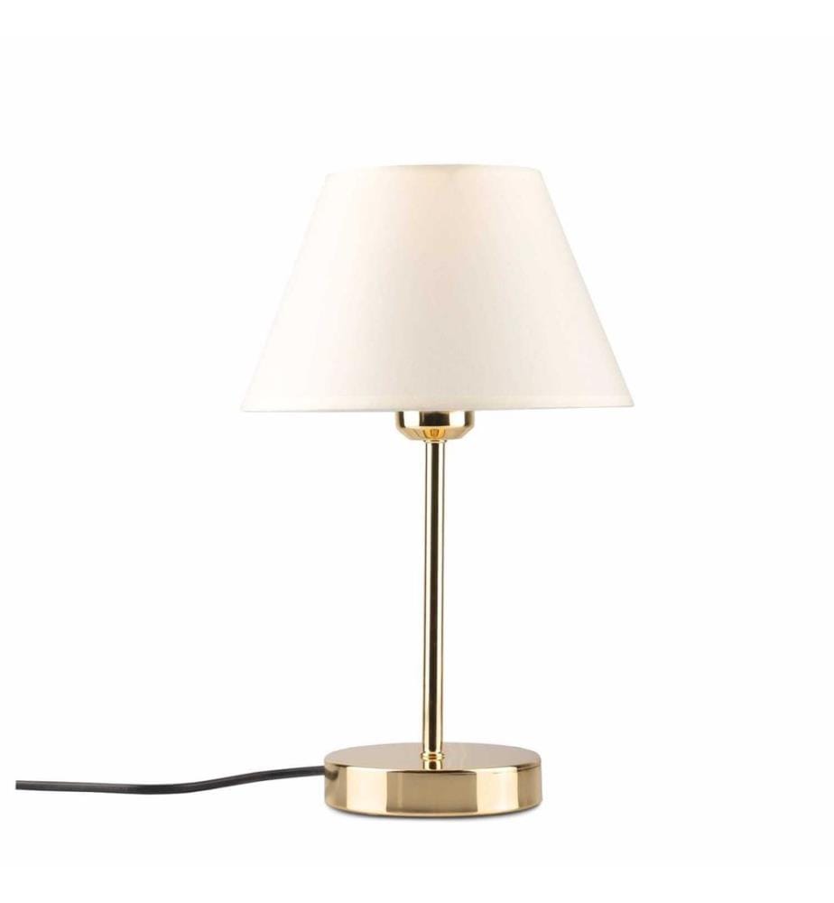 Tischleuchte, cremefarben, Metallgehäuse