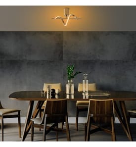 Lampadario, Oro, Corpo in metallo, Base in metallo