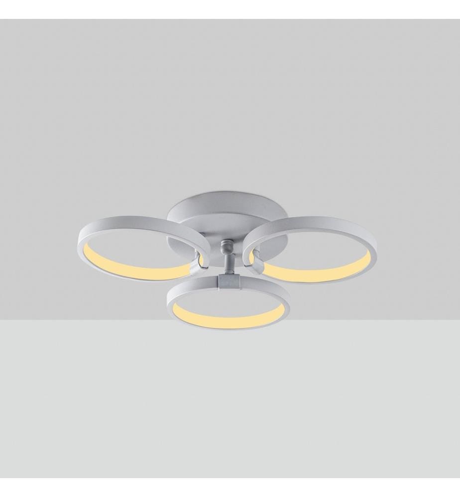 Lustre, Nardo Grey, corps en métal, socle en métal