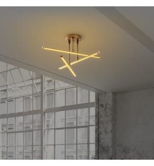 Lampadario, Oro, Corpo in metallo, Base in metallo