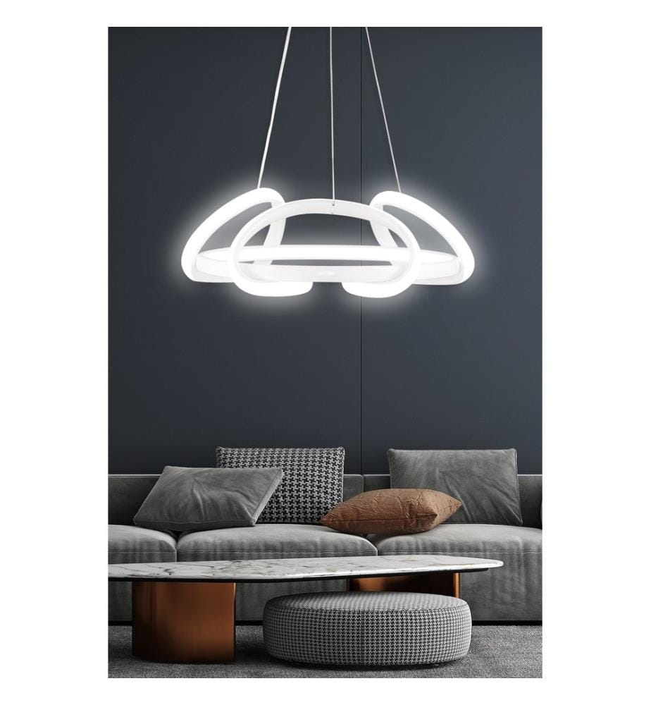 Lustre, blanc, corps en Aliminium