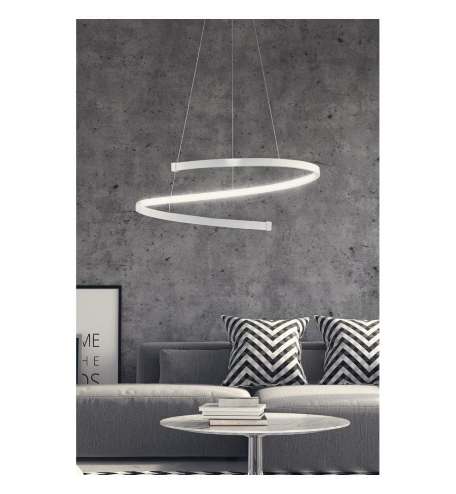 Lustre, blanc, corps en aluminium