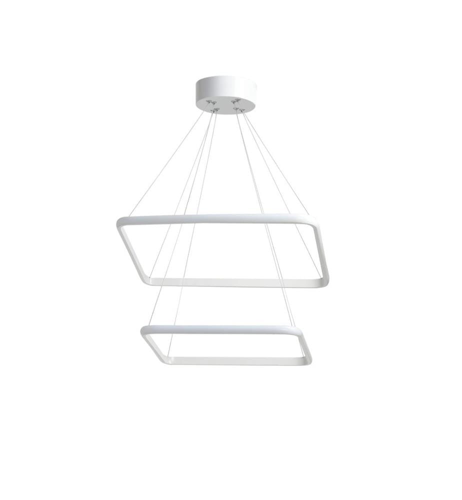 Lustre, blanc, corps en aluminium