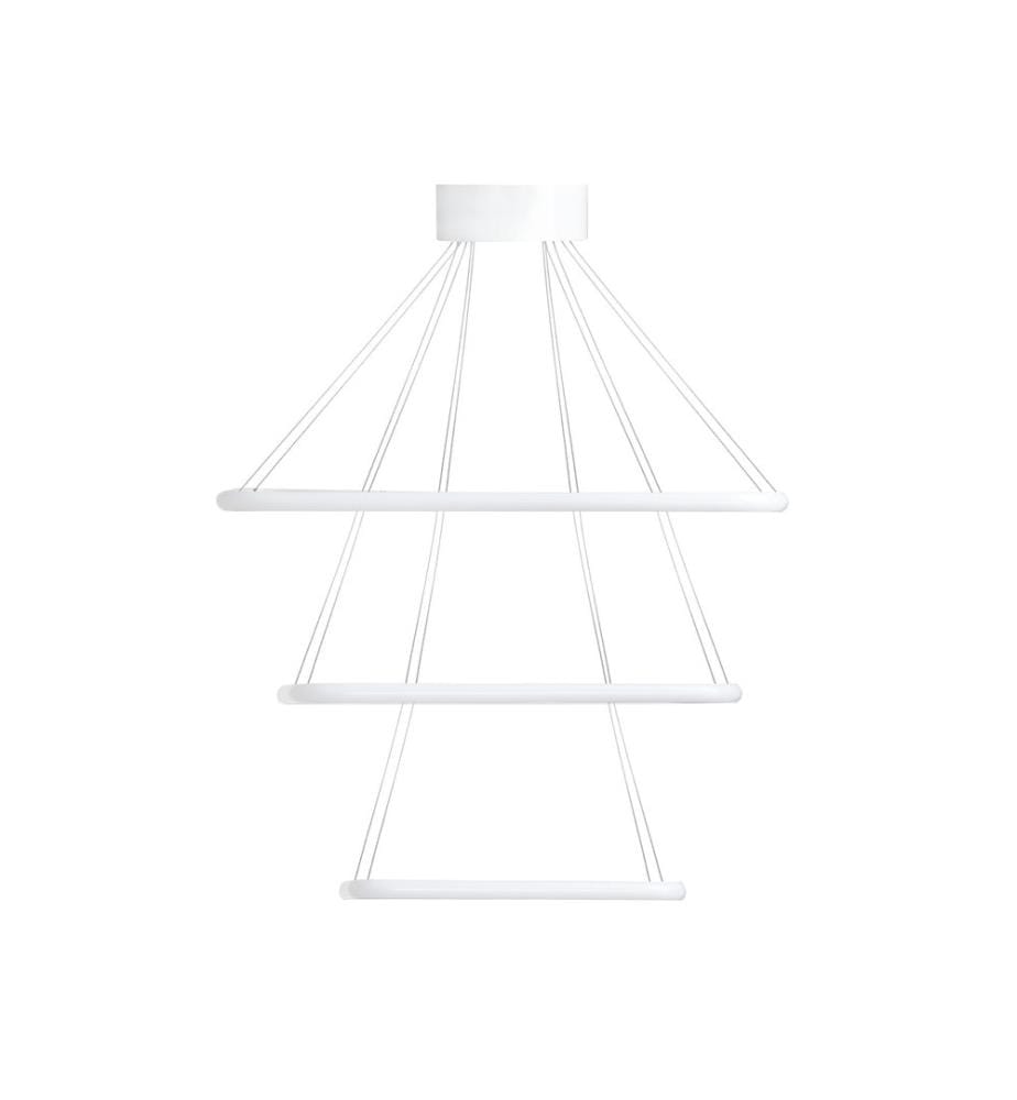 Lustre, blanc, corps en aluminium