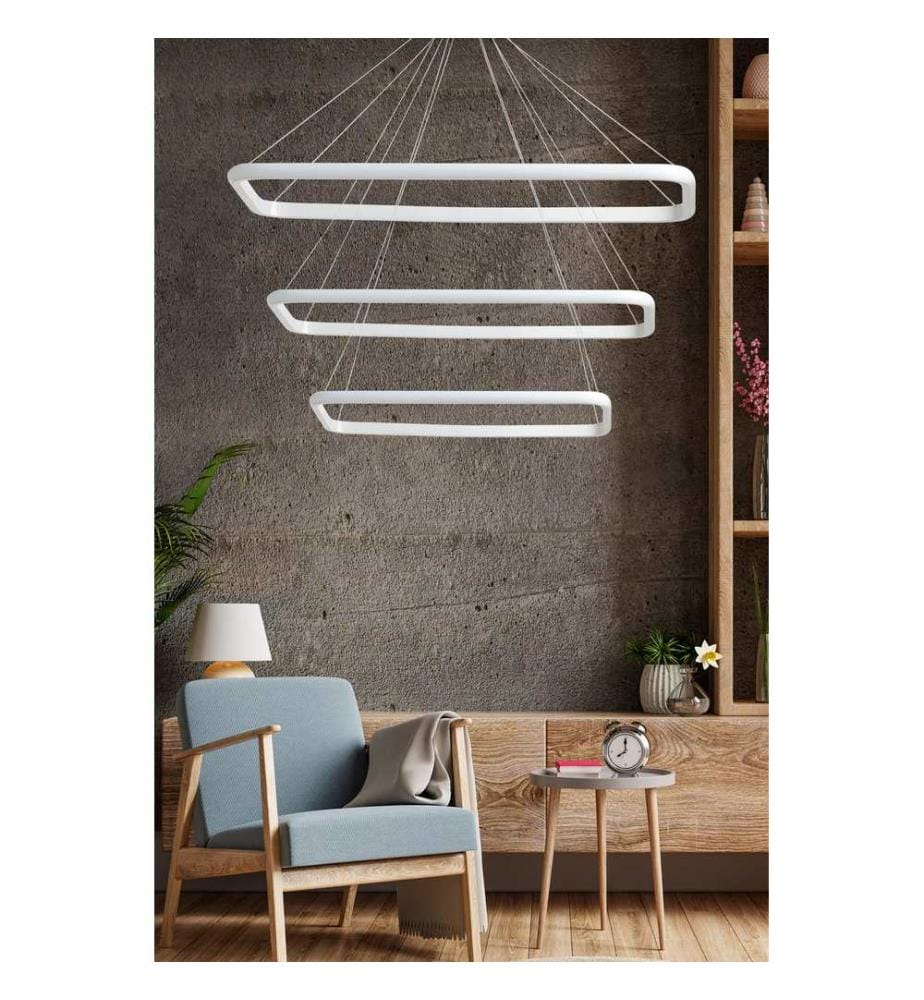 Lustre, blanc, corps en Aliminium