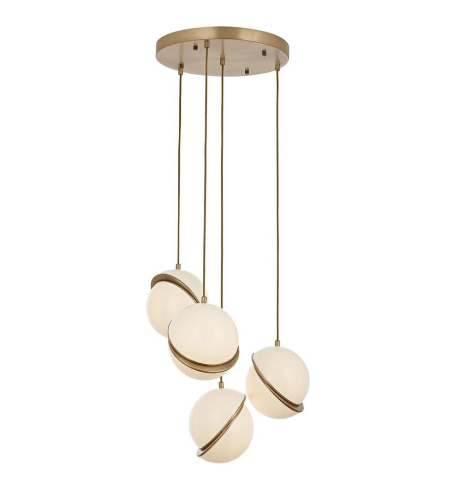 Kronleuchter, Weiss, Vintage, Metallgehäuse, Plexiglasabdeckung