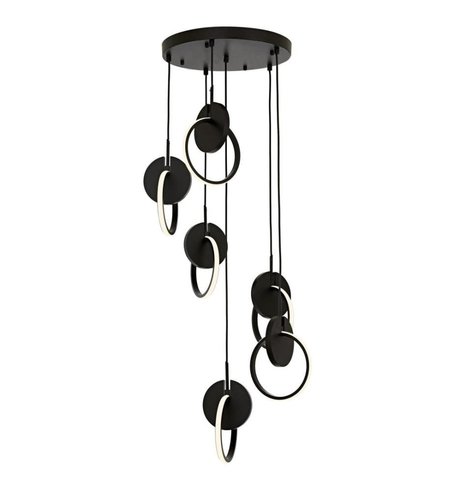 Kronleuchter, Schwarz, Weiss, Metallgehäuse, Plexiglasabdeckung